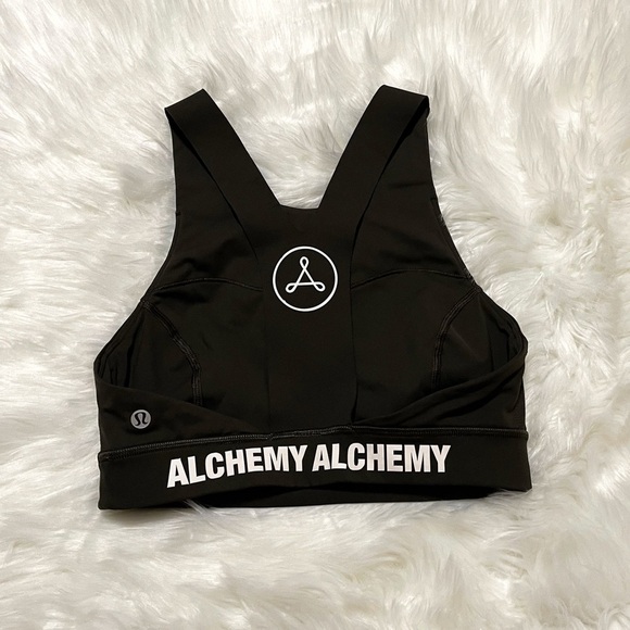 Lululemon Fast and Free Bra Dark Olive Sports Bra - Picture 1 of 3